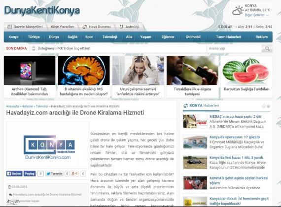 konya_haber Havadayiz.com aracılığı ile Drone Kiralama Hizmeti